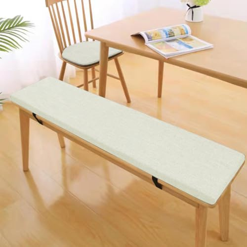 Tielag Bankauflage Stuhlkissen, Sitzkissen für Bank, Waschbare Bankkissen Sitzauflage, Abnehmbarem Bankpolster Auflage für Gartenbank Schaukel, Terrasse, Esstisch, 160×35×5cm