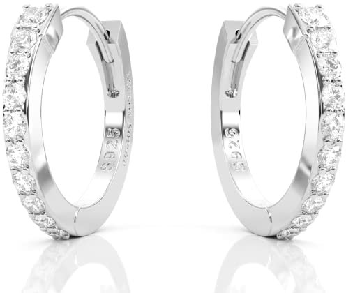 Maison Sophie ® Ohrringe Silber 925 Creolen Roségold | Wasserfester Schmuck Damen | Mehrfach vergoldet mit 18k für lange Haltbarkeit | Recyceltes Silber | Edles Geschenk
