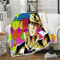 WERUN Jo-Jo's Bizar-re Adventu-re Sherpa Kuscheldecke, Anime Wohndecke mit Digitaldruck, Fleecedecken für Wohnzimmer Couch Sofa-Multicolor 5||150cm*200cm