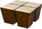 AORYVIC 3 inch Furniture Legs Wood Sofa Legs, Universal Couch Legs Bed Risers Replacement Dresser Legs for Futon, Ottoman, Love Seat, Easy to Install, for U.S.Made and Other Furniture, HULI03
