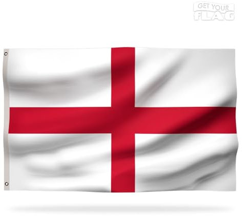 Premium englische Flagge 150 x 90 cm – langlebige, hochwertige England-Flagge mit 2 Metallösen