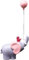 Elephant Cake Toppers Funny with Love Balloon Elephant Cake Decorations Cute Birthday Cake Decorations for Birthday New Year Party