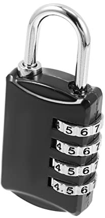 BESTonZON 2 Pièces 4 le mot de passe serrure de casier armoire vestiaire en métal cadena casier serrure er pour er de gym à combinaison fermeture éclair cadenas