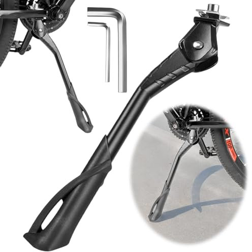 HOSPAOP Fahrradständer 24–29 Zoll, Höhenverstellbar Fahrrad Ständer rutschfest Seitenständer für E-Bike Mountainbike, Rennrad, Trekkingrad, Cityrad, Pendlerfahrräder