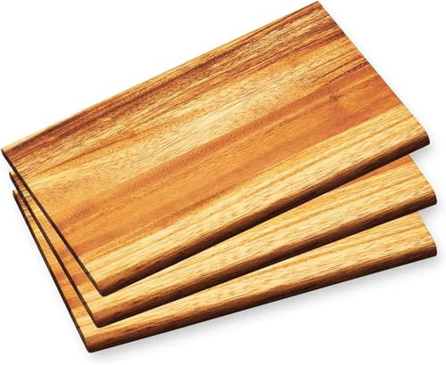 KESPER - 3er Pack - Frühstücksbrett Frühstücksbrettchen Essbrett - Akazie - Holz