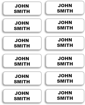 120 Personalised Stick On Name Labels for Clothes Kids, No Iron Just Peel and Stick! Suitable for School Uniform, Name Tags, Care Home, Washing Machine Proof, Dishwasher Proof,
