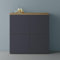 Mai & Mai Möbel Kommode Aufbewahrungsschrank mit 4 Türen in Kerneiche + Anthrazit matt Sideboard Schrank Mehrzweckschrank BTH: 100x36,4x98 cm Schrank04