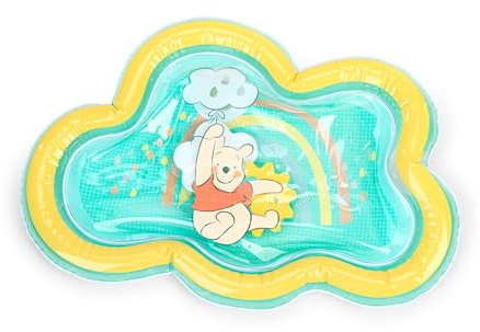 Bright Starts Disney Baby Winnie the Pooh Once Upon a Tummy Time Water Mat, Blue, Unisex, Newborn +