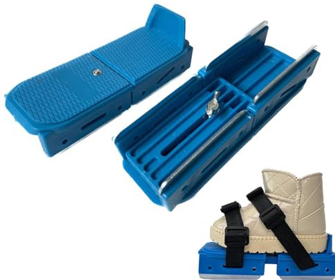 Pattini da ghiaccio regolabili per bambini, pattini da pattinaggio su ghiaccio a doppia slitta, design sicuro e stabile per principianti nel pattinaggio per bambini dai 2 ai 5 anni