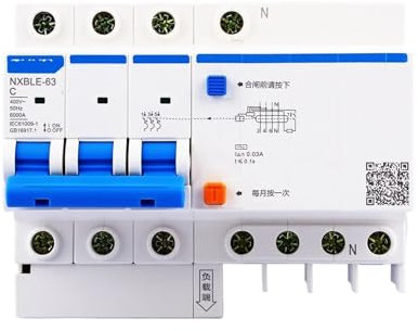 WGJJPQYK NXBLE-63 3P+N 6A 10A 16A 20A 25A 32A 40A 50A 63A Protezione Interruttore differenziale(10A)