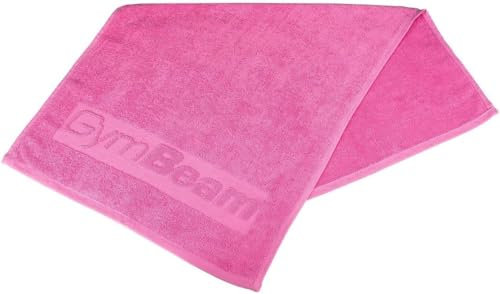 GymBeam Fitness Handtuch (50x90 cm) - Sporthandtuch fürs Fitnessstudio aus hochwertiger Baumwolle (100%), saugfähig, antibakteriell, antistatisch, schnell trocknend, weich (Pink, 2er Pack)