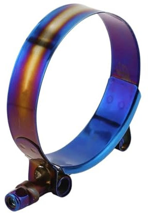1 pz. Kit fascetta stringitubo da 40 mm a 97 mm in acciaio inox, con bullone a T da 1,57 a 3,81, regolabile, blu titanio(40-46mm)