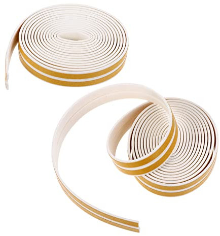 DIYEAH 2 Stück Dichtungsband Wetterschutz für Türrahmen Türdichtung tür dichtband schalldichtes Abisolieren Schalldämmstreifen für die Tür Türschallschutz Ethylen-Propylen-Kautschuk Weiß