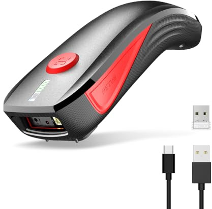 NETUM CS9000 Bluetooth QR-Code Scanner Verbesserter kabelloser Barcodescanner mit Honeywell-Scanmodul, tragbarer 2D-Codeleser für Inventar, Tablets, Android, iOS, PC & Kassensysteme
