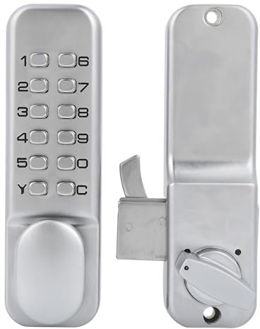 Sunydog Combinazione Meccanica Serratura Porta Scorrevole Accesso Senza Chiave Accesso in Lega di Zinco Cucina di Casa - qualità Premium, Resistente