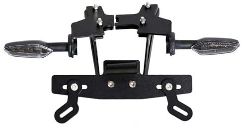Z650RS Kotflügel Eliminator passend für Z650 RS 2022-2025,Heckumbausatz inkl. LED Blinker, Kennzeichenbeleuchtung & Heckkotflügel-Entferner, Verkleidung,Heckaufräumfunktion (Rauchgrau)