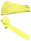 HomeTools.eu® Lot de 100 Rubans d'inscription, Plantes Arbres | Plastique 21 x 2 cm, résistant aux intempéries avec Boucle de Fixation, Jaune