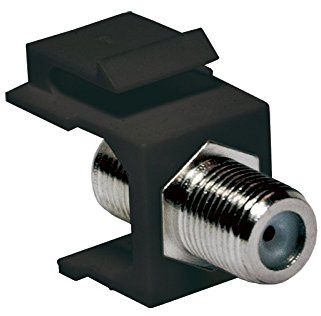 Faconet® Keystone Verbinder F-Buchse > F-Buchse, 75 Ohm SAT Antennen Anschluss zum Einbau in Keystone Pannels oder Anschlussdosen. (2 Stück)