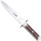 Cudeman Cuchillo 261-C Hoja de Acero ACX-380 de 16,5 cm y empuñadura de asta de Ciervo de 11,5 cm para Caza, Pesca, Supervivencia y bushcraft + Portabotellas Regalo