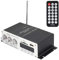 Mini Amplificateur de Son Stéréo 15W x2, Stéréo Audio Ampli Bluetooth Récepteur HiFi sans Fil, avec Entrée Radio FM, AUX, USB, Bluetooth