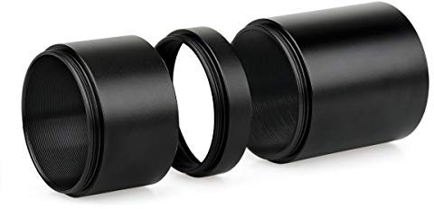 SVBONY T2 Verlängerungsrohr-Set für Kameras und Okulare, Länge 8 mm, 25 mm, 45 mm, M42 x 0,75 auf beiden Seiten