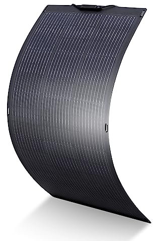 ALLPOWERS Panneau Solaire Flexible 100W Panneau Solaire monocristallin IP68 Module Solaire très Efficace Cellule Panneau photovoltaïque Flexible pour Camping-Cars, Bateaux, toits, Camping