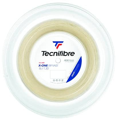 Tecnifibre Unisex – Erwachsene Rolle 200M X-ONE 1.30 Tennissaiten, Natur, Einheitsgröße