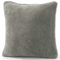 CelinaTex Xanio Dekokissen mit Innenkissen 80 x 80 cm Silber Coral-Fleece Sofakissen Mikrofaser Kuschelkissen