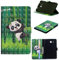 ShuiSu - Custodia a libro per Samsung Galaxy Tab E 9.6 SM-T560 T561, motivo 3D, in morbida pelle PU, chiusura magnetica con cavalletto, tasche per carte di credito
