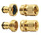 Tesmotor Adaptador de Manguera de jardín Extensible Macho y Hembra, Conector de conexión rápida para Grifo y pulverizador (4 Piezas)