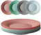 greenandlife Lot de 8 Assiettes, 25.5 cm Assiette Plastique Reutilisable, Assiettes au lave-vaisselle et au micro-ondes,Incassable et leger, Assiettes pour enfants et adultes