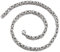 Epinki Herren Ketten 65 cm, Byzantine Königskette Edelstahl Silber Metallkette Vintage Breit 6MM Metallkette Lang für Männer