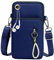 OHSN Handytasche Zum Umhängen Mädchen Mit Geldbörse 2pcs Türanhänger Dunkelblau Handytasche Mit Geldbörse Umhängen Handy Handtasche Umhängen Damen Kopfhörer Eingang Umhänge Geldbeutel Tasche Handy