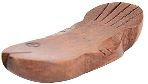 Resto de palillos en forma de pez de madera natural, Resto de palillos de madera en forma de pez Resto de palillos de madera Soporte de tenedor de cuchara para Hotel en casa(Forma de pez grande)