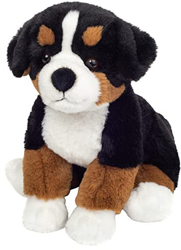 Teddy Hermann 91979 Berner Sennenhund sitzend 26 cm, Green Friends nachhaltiges Kuscheltier mit idealem Recyclinganteil (Füllmaterial)
