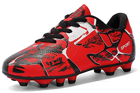 Hixingo Zapatillas de Fútbol para Niños, Botas de Fútbol Unisex Adolescentes Zapatillas Deportivas Transpirables Exteriores Atletismo Training Ligero Zapatillas de Entrenamiento