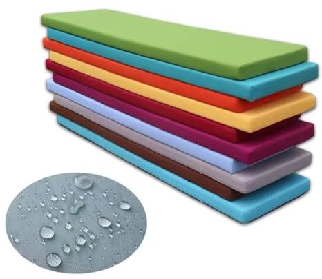 Hovoto Bankauflage Sitzkissen, Bankauflage Benutzerdefinierte Größe, Bankauflagen, Bankauflage Wasserdicht Outdoor, Abnehmbarem Bankauflage Bankkissen Sitzbank Kissen, 5 cm Dickes