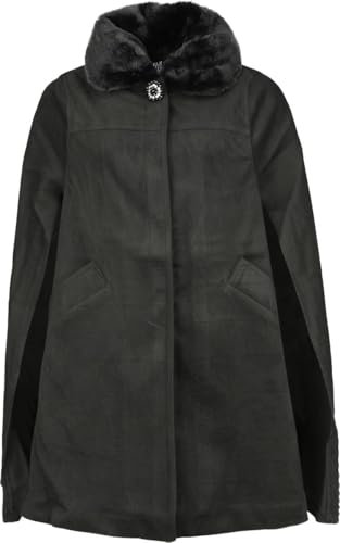 Hell Bunny Devon Cape Coat Frauen Mantel schwarz XS