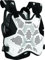 Thor MX Sentinel Pro Protektor MX Brustprotektor Brustpanzer schwarz Weiss (Größe XS-S)