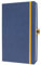 SIGEL LS104 Notizbuch A5 kariert blau, gelb, Hardcover, 176 Seiten, vegan, aus nachhaltigem Papier, Linescape