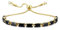 CASSIECA Schmuck Damen Gold Schwarz Zirkonia Kristall Tennis Armband für Frauen Geburtstags Muttertag Weihnachten Geschenk für Mama Freund Tochter Gold Schmuck Damen mit Box