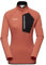 Mammut Damen Half Zip Pullover, XS, Orange, Funktionsshirt, Oberteil für Sportler, aus Polartec Power Grid