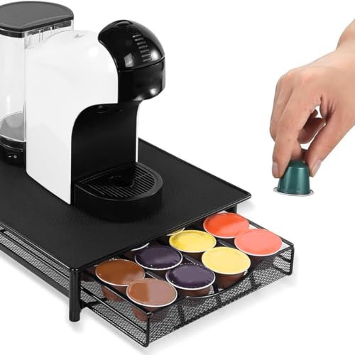 Solty - Organizador Cápsulas Dolce Gusto 20 Pcs - Dispensador Metalico de Cápsulas de Café - Porta Cápsulas Dolce Gusto - Organizador Capsulas Café - 28.7cm x 32cm x 7cm
