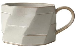 LINKIO Vasos Reutilizables, Vasos Apilables Taza de café de cerámica Retro, taza de agua personalizada creativa for el hogar, taza de agua Simple nórdica, taza de café(Color:A)