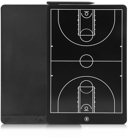 Tableaux Tactiques de Basket-Ball Electronique, LCD 16 Pouces Panneau d'entraînement de Basket-Ball,Panneau de stratégie numérique avec Stylet pour Le Jeu de Basket-Ball, l'entraînement,Compétition