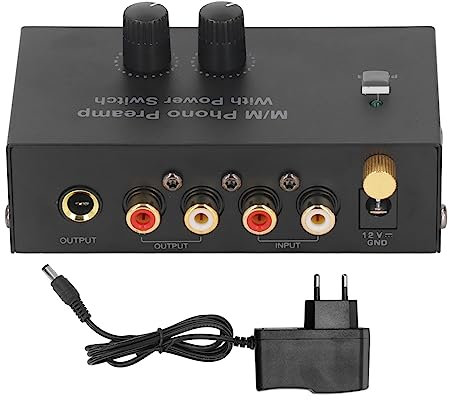 Amplificateur à Tube, préamplificateur de Tourne-Disque, préamplificateur de phonographe Stere à Faible Bruit, Mini préamplificateur de phonographe stéréo Audio électronique pour