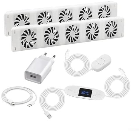 Heizkörper Ventilator, Intelligenter Heizkörper Ventilator mit 5 Verbesserten Lüfter, Heizverstärker für Unterheizungen und Heizkörper -zum Sparen von Energie und Heizkosten(MXRV-202)