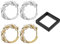 TYFGRT 2 Paar Creolen Mit Perlen Und 1 Schmuckschatulle, Elegante Ohrringe, Einfache Vintage-Ohrringe, Damenohrringe, Bekleidungszubehör, Damenschmuck