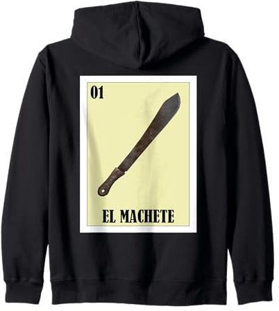 Funny Mexican Halloween Design - El Machete Felpa con Cappuccio