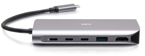 C2G USB-C® 4.0 6-in-1 Mini Docking Station with HDMI®, USB-A, Ethernet, and USB-C® 85W– 8K 60HZ